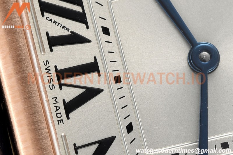 Cartier - Tank Francaise 27mm Medium Size RG/LE Brn/Silv/Rmn 8848F Swiss Qtz