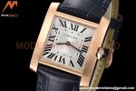 Cartier - Tank Francaise 27mm Medium Size RG/LE Blu/Silv/Rmn 8848F Swiss Qtz
