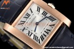 Cartier - Tank Francaise 27mm Medium Size RG/LE Blu/Silv/Rmn 8848F Swiss Qtz
