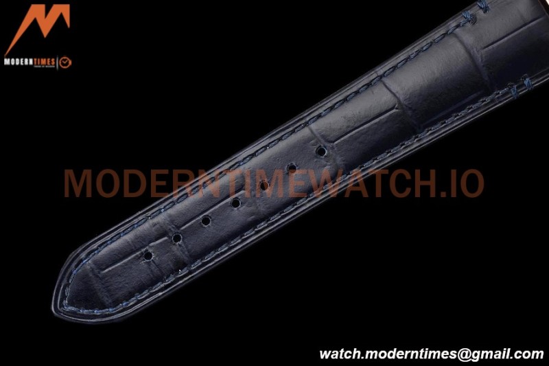 Cartier - Tank Francaise 27mm Medium Size RG/LE Blu/Silv/Rmn 8848F Swiss Qtz