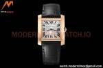 Cartier - Tank Francaise 27mm Medium Size RG/LE Blk/Silv/Rmn 8848F Swiss Qtz