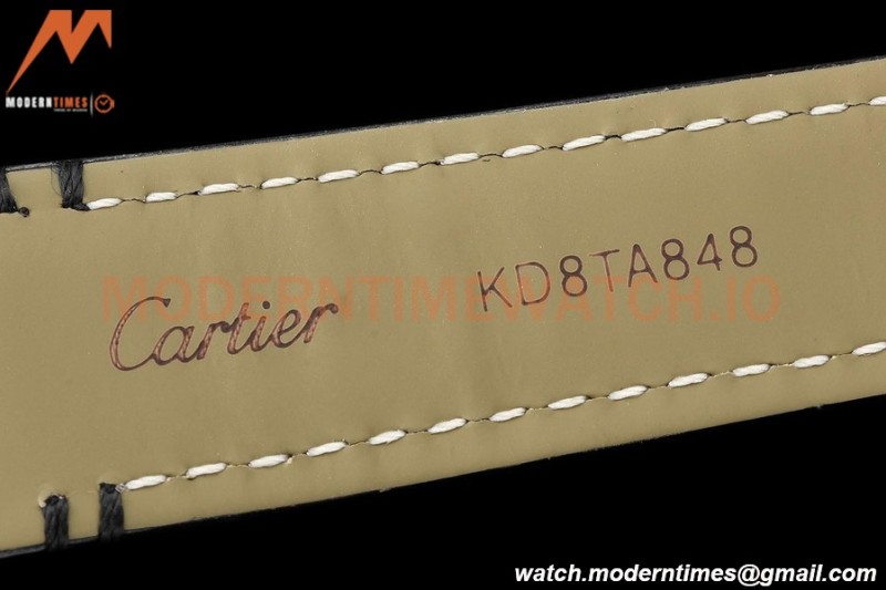 Cartier - Tank Francaise 27mm Medium Size RG/LE Blk/Silv/Rmn 8848F Swiss Qtz