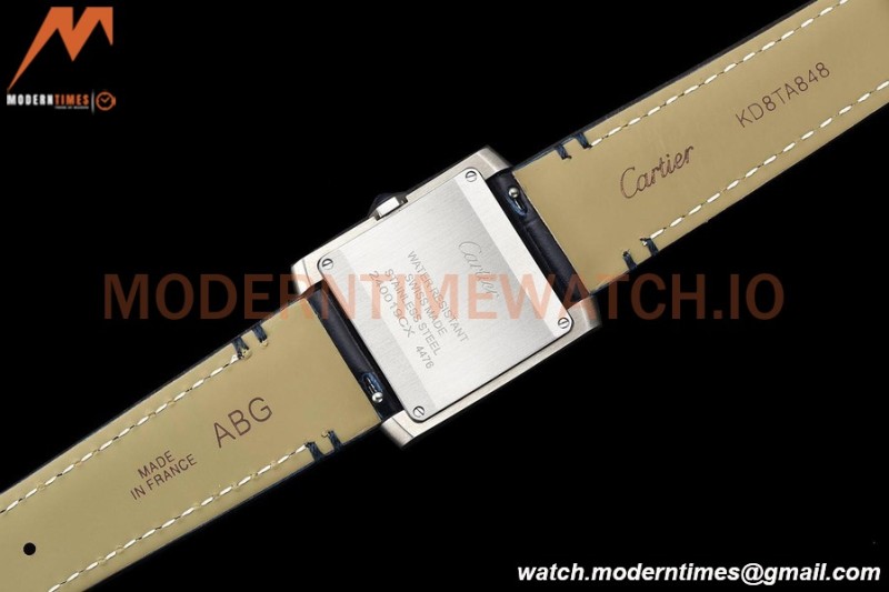 Cartier - Tank Francaise 27mm Medium Size SS/LE Blue/Silv/Rmn 8848F Swiss Qtz