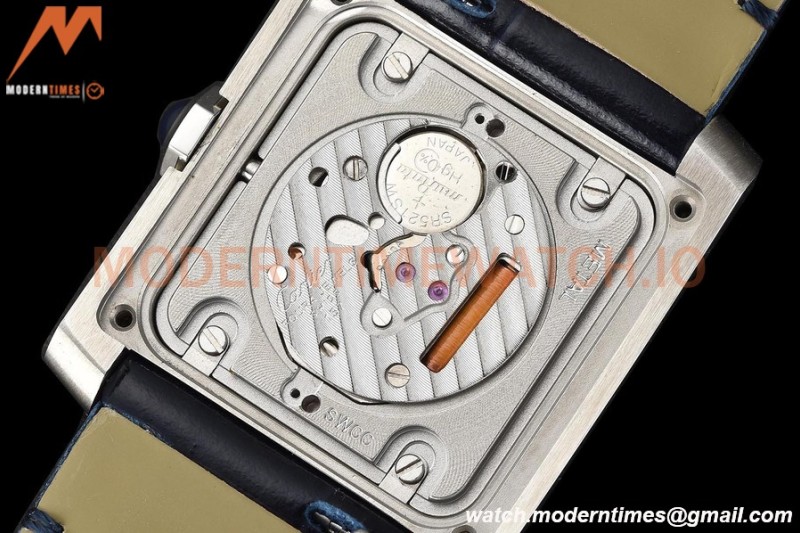 Cartier - Tank Francaise 27mm Medium Size SS/LE Blue/Silv/Rmn 8848F Swiss Qtz