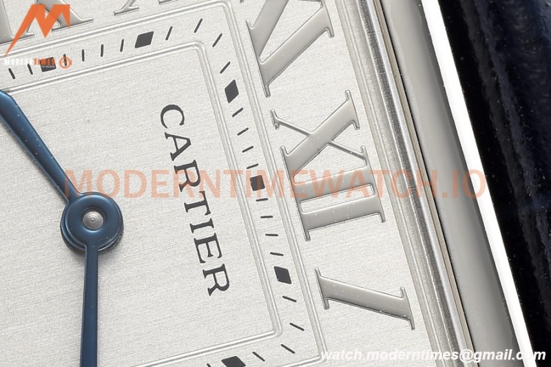 Cartier - Tank Francaise 27mm Medium Size SS/LE Blue/Silv/Rmn 8848F Swiss Qtz