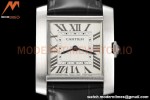 Cartier - Tank Francaise 27mm Medium Size SS/LE Blk/Silv/Rmn 8848F Swiss Qtz