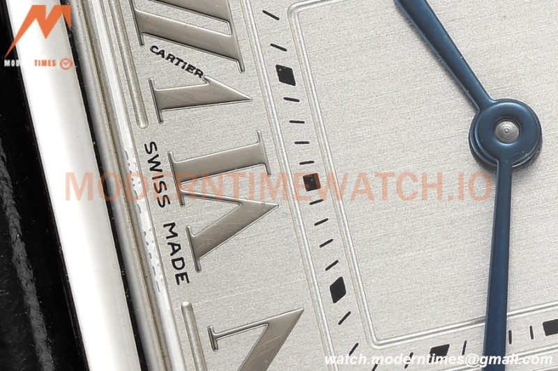 Cartier - Tank Francaise 27mm Medium Size SS/LE Blk/Silv/Rmn 8848F Swiss Qtz