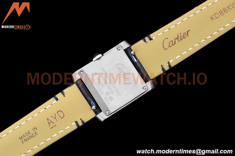 Cartier - Tank Francaise 21mm Small Size SS/LE Blue/Dia/Silv 8848F Swiss Qtz