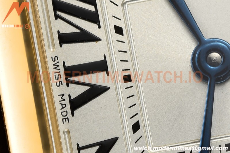 Cartier - Tank Francaise 21mm Small Size YG/LE Blk/Dia/Silv 8848F Swiss Qtz