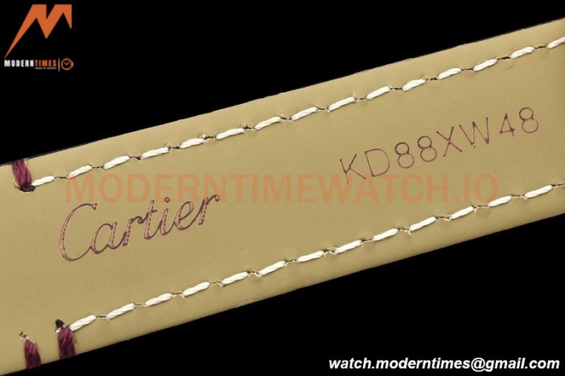 Cartier - Tank Francaise 21mm Small Size RG/LE Brn/Dia/Silv 8848F Swiss Qtz