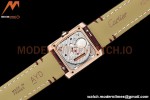 Cartier - Tank Francaise 21mm Small Size RG/LE Brn/Dia/Silv 8848F Swiss Qtz
