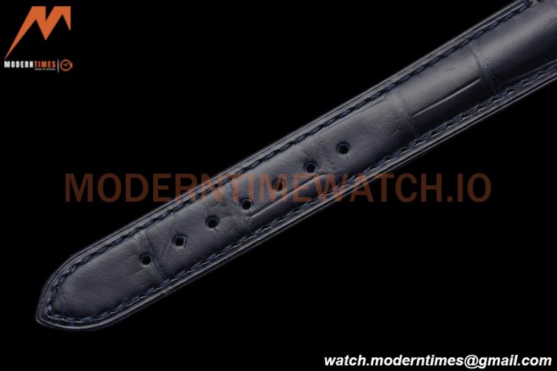 Cartier - Tank Francaise 21mm Small Size RG/LE Blue/Dia/Silv 8848F Swiss Qtz