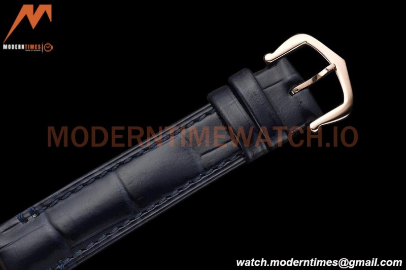 Cartier - Tank Francaise 21mm Small Size RG/LE Blue/Dia/Silv 8848F Swiss Qtz