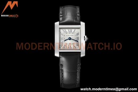 Cartier - Tank Francaise 21mm Small Size SS/LE Blk/Silv 8848F Swiss Qtz
