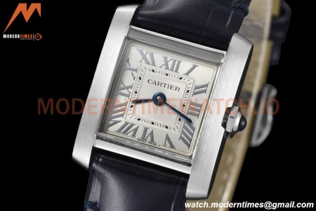 Cartier - Tank Francaise 21mm Small Size SS/LE Blue/Silv 8848F Swiss Qtz