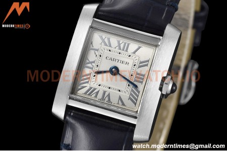 Cartier - Tank Francaise 21mm Small Size SS/LE Blue/Silv 8848F Swiss Qtz