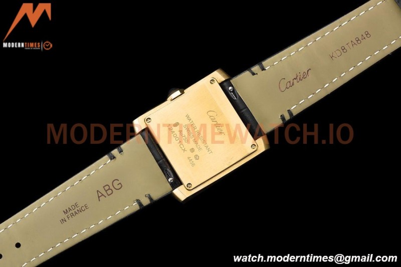 Cartier - Tank Francaise 27mm Medium Size YG/LE Blk/Silv 8848F Swiss Qtz
