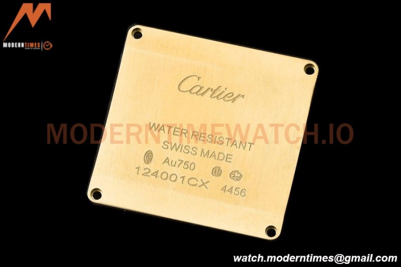 Cartier - Tank Francaise 27mm Medium Size YG/LE Blk/Silv 8848F Swiss Qtz