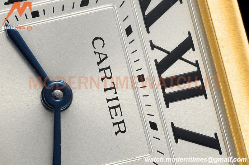 Cartier - Tank Francaise 27mm Medium Size YG/LE Blk/Silv 8848F Swiss Qtz
