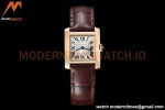 Cartier - Tank Francaise 21mm Small Size RG/LE Brn/Silv 8848F Swiss Qtz