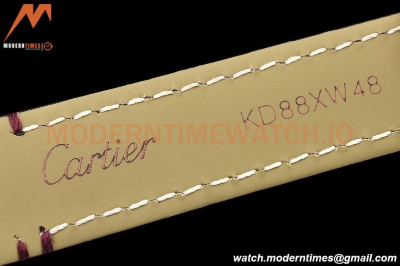 Cartier - Tank Francaise 21mm Small Size RG/LE Brn/Silv 8848F Swiss Qtz