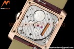 Cartier - Tank Francaise 21mm Small Size RG/LE Brn/Silv 8848F Swiss Qtz