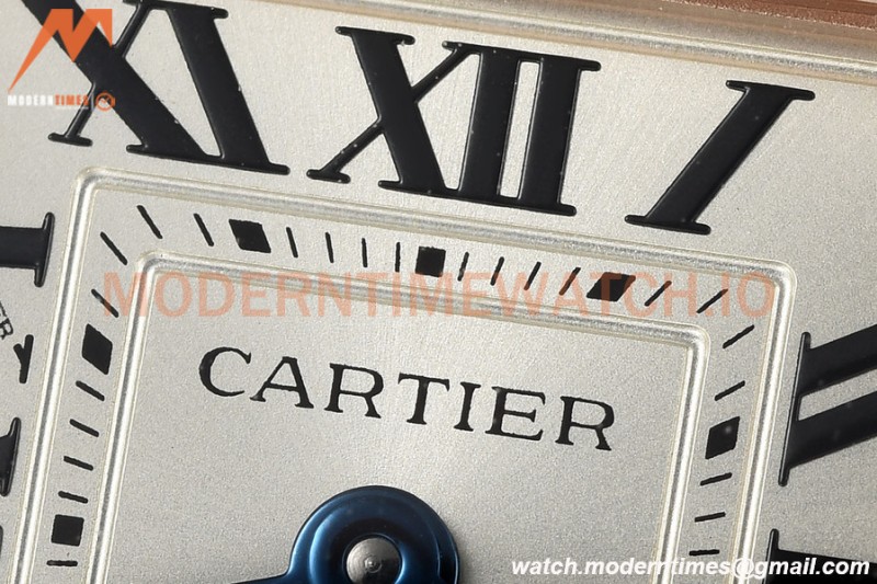 Cartier - Tank Francaise 21mm Small Size RG/LE Brn/Silv 8848F Swiss Qtz