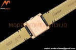 Cartier - Tank Francaise 21mm Small Size RG/LE Blk/Silv 8848F Swiss Qtz
