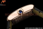 Cartier - Tank Francaise 21mm Small Size RG/LE Blk/Silv 8848F Swiss Qtz