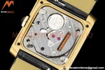 Cartier - Tank Francaise 21mm Small Size YG/LE Blk/Silv 8848F Swiss Qtz