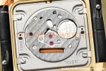 Cartier - Tank Francaise 27mm Medium Size YG/LE Blk/Dia/Silv 8848F Swiss Qtz