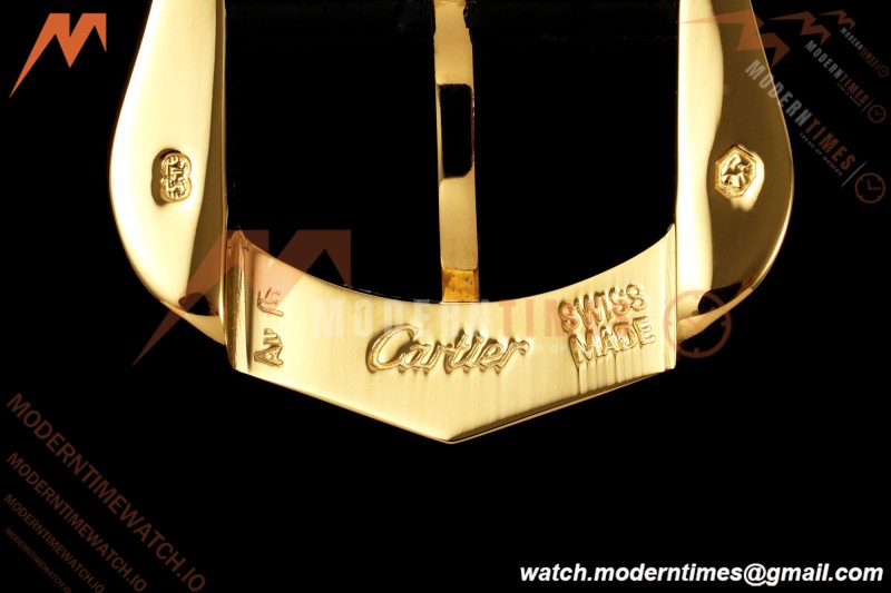 Cartier - Tank Louis 16mm Mini Model YG/Blk LE White Dial K11F Quartz