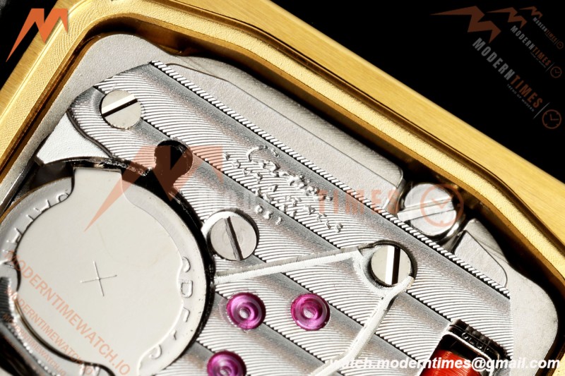 Cartier - Tank Louis 16mm Mini Model YG/Blk LE White Dial K11F Quartz