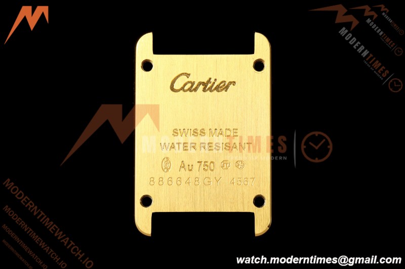 Cartier - Tank Louis 16mm Mini Model YG/Blk LE White Dial K11F Quartz