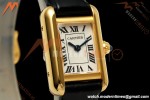 Cartier - Tank Louis 16mm Mini Model YG/Blk LE White Dial K11F Quartz