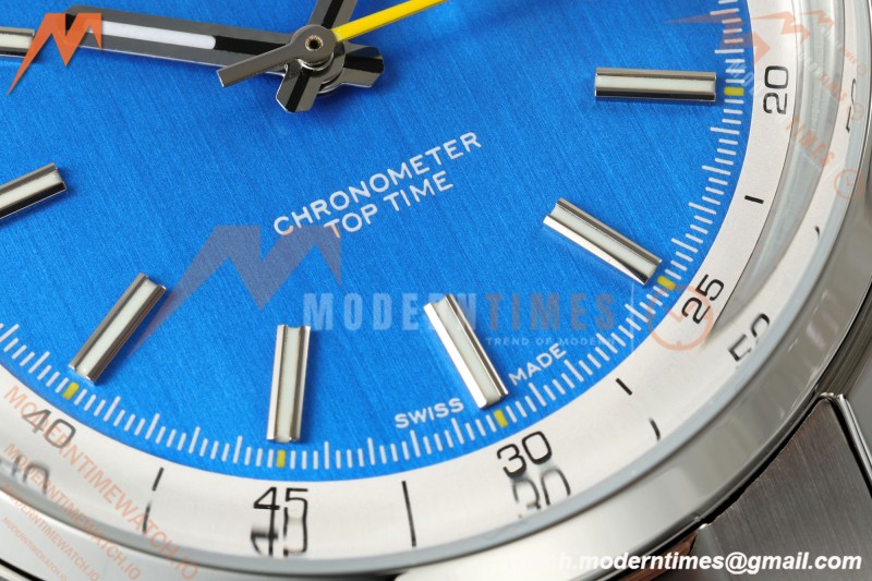 Breitling - Top Time B31 38mm SS/SS Blue Dial Yellow Hand BLF AB31
