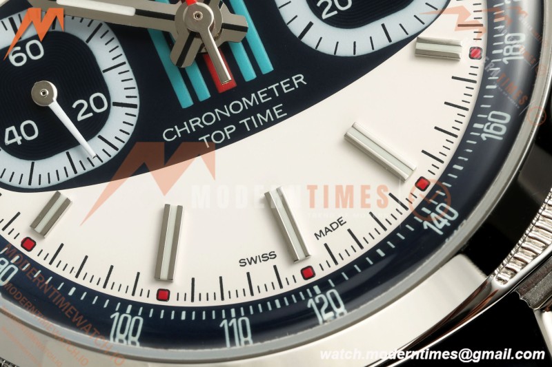 Breitling - Top Time B01 Martini Racing Chronograph 38mm SS/LE Blu/Wht Dial 2F A7750 | 브라이틀링 - 탑 타임 B01 마티니 레이싱 크로노그래프 38mm SS/LE 블루/화이트 다이얼 2F A7750