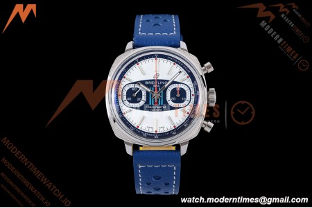 Breitling - Top Time B01 Martin Racing Chronograph 38mm SS/LE Blu/Wht Dial BLF A7750