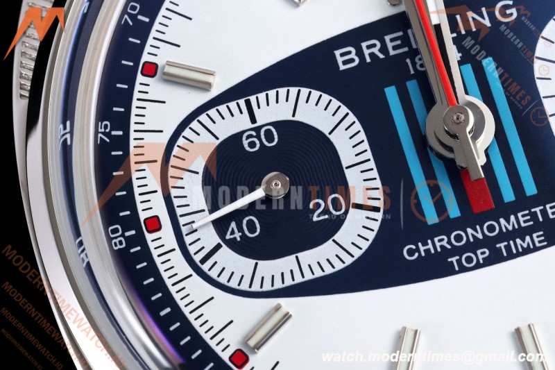 Breitling - Top Time B01 Martin Racing Chronograph 38mm SS/LE Blu/Wht Dial BLF A7750