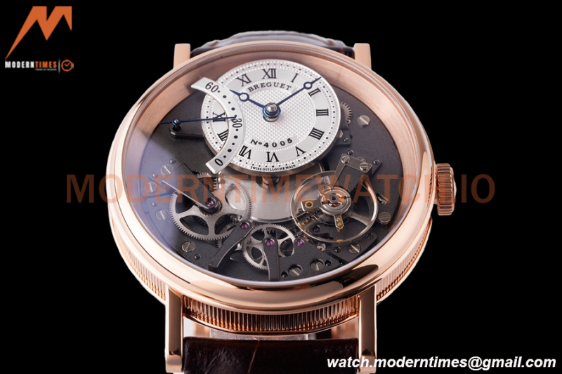 Breguet - Tradition Automatic Retrograde Seconds 7097BR RG/LE Grey/Wht ZF A505