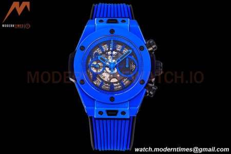 Hublot - Big Bang Unico 44mm Blue Magic CER/RU Blk/Ske BBF A1280
