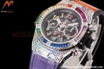 Hublot - Big Bang Unico 45mm Rainbow Diamond SS/RU Blk/Ske BBF A1280