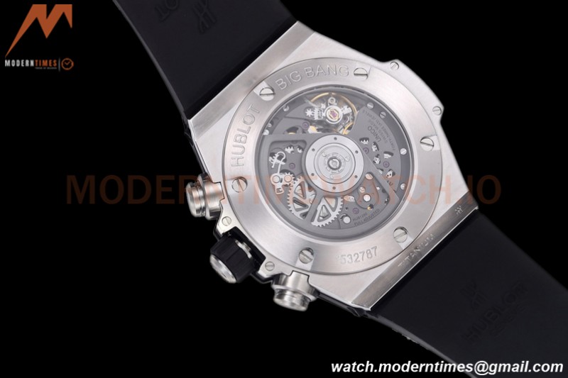 Hublot - Big Bang Unico 45mm Rainbow Diamond SS/RU Blk/Ske BBF A1280