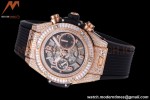 Hublot - Big Bang Unico 44mm Diamond RG/RU Dia-Blk/Ske BBF A1280