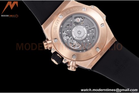 Hublot - Big Bang Unico 44mm Diamond RG/RU Blk/Ske BBF A1280
