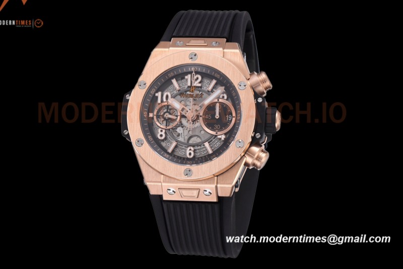 Hublot - Big Bang Unico 44mm Rose Gold RG/RU Blk/Ske BBF A1280