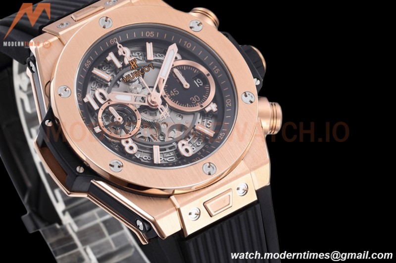 Hublot - Big Bang Unico 44mm Rose Gold RG/RU Blk/Ske BBF A1280