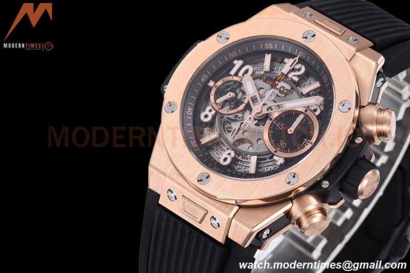 Hublot - Big Bang Unico 44mm Rose Gold RG/RU Blk/Ske BBF A1280