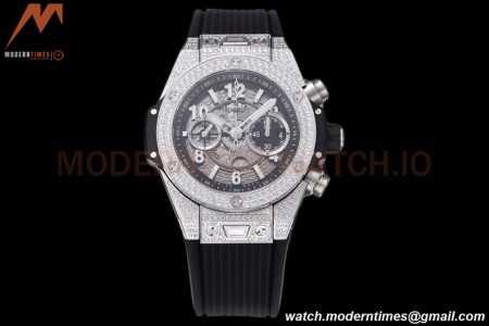 Hublot - Big Bang Unico 44mm Diamond SS/RU Blk/Ske BBF A1280