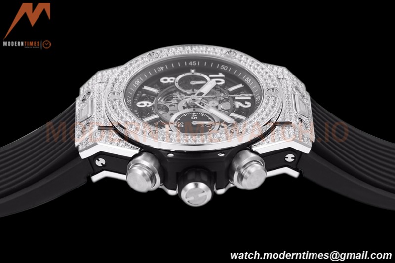 Hublot - Big Bang Unico 44mm Diamond SS/RU Blk/Ske BBF A1280